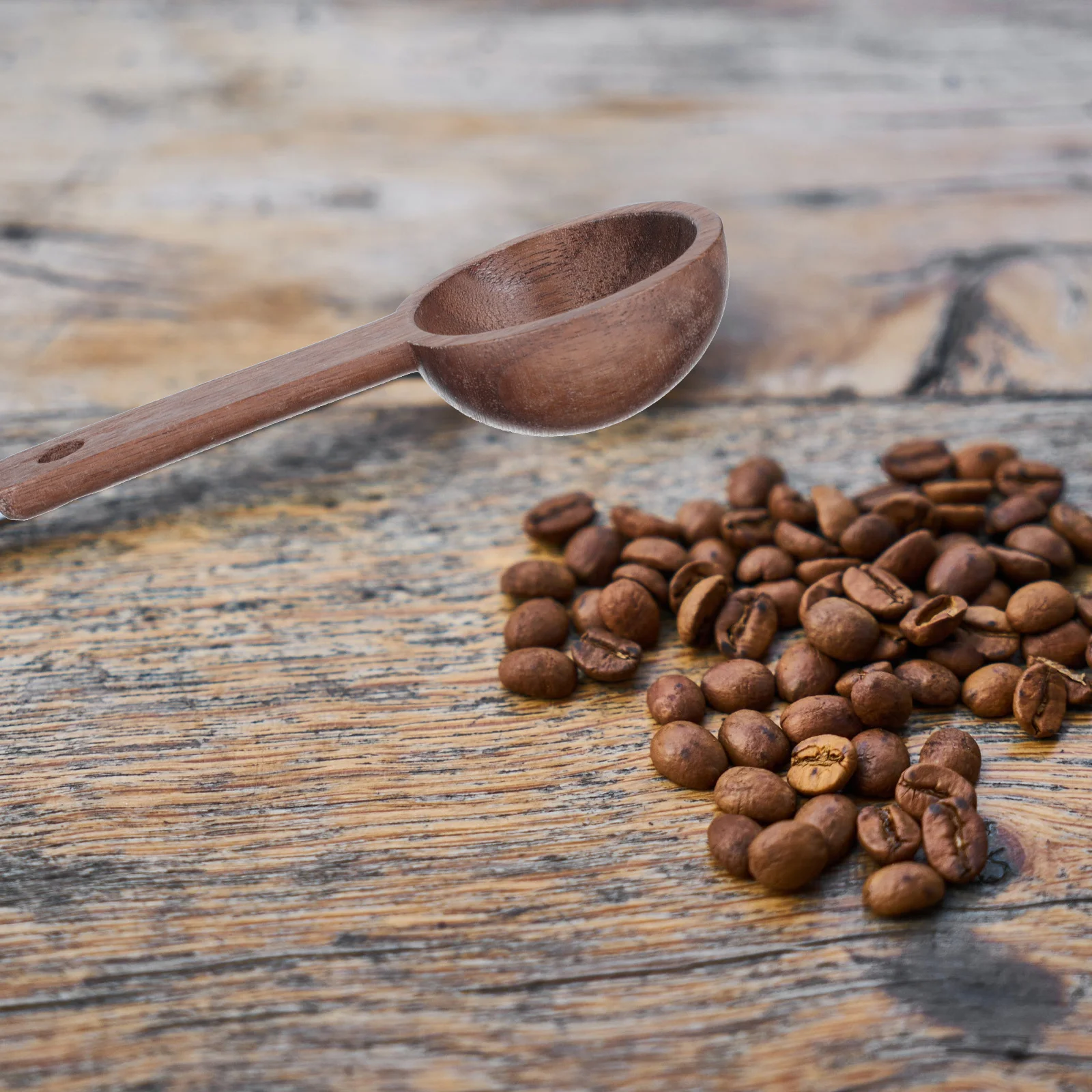 

2Pcs Coffee Bean Measuring Scoop Wooden Kitchen Spoons for Powder Sugar Salt Milk Milk Powder Coffee Bean Scoop