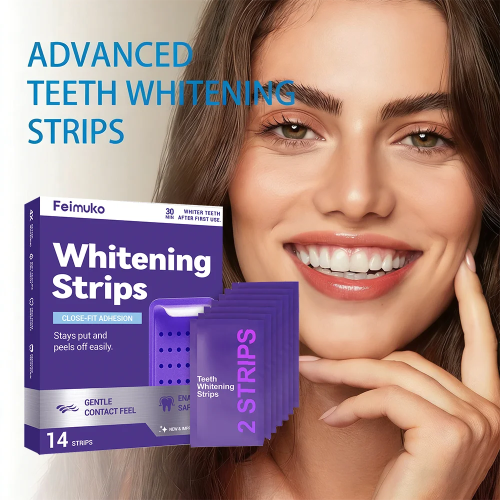 14/28/42/56pcs Teeth Whitening Strips Remove Stains Bleaching Dental Tools Fresh Breath Oral Hygiene Care Tooth Bleaching Strip