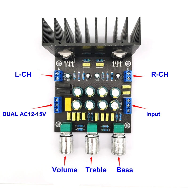 2*20W LM1875 Audio Power Amplifier Board Stereo 2.0 Class AB Home Theater Hifi 15-50W AMP