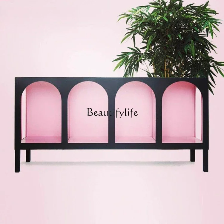 

LX49Nordic entrance dining side cabinet living room decoration model cabinetSSS