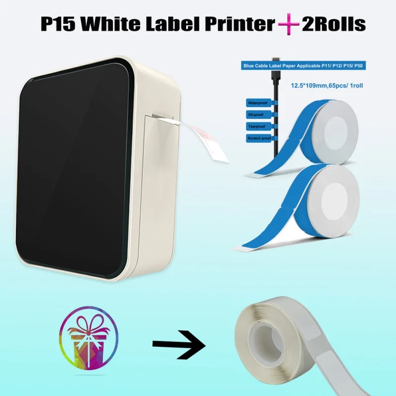 YXQ-P15 Wireless Label Printer Revolutionize Your Labeling with Portability & Precision Thermal Line Printer Template Use Fastly