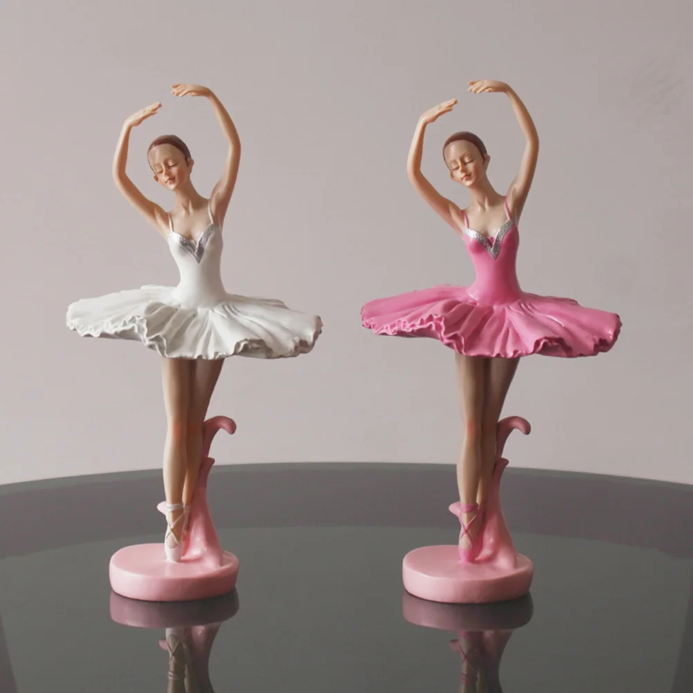 

1Pcs Ballet Decoration Delicate Resin Ballerina Ornament Elegant Home Decor Tabletop Art Stylish Ballerina Crafts for Gift