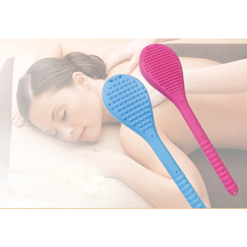 

Silicone Hollow Pat Hammer Double Sided Massage Stick For Relieving Fatigue L Rosy Back Massager Hammer Tool Body Acupressure
