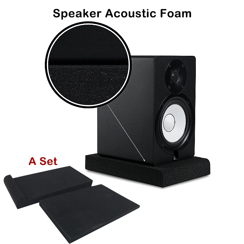 30x17x4CM/300x200x4.5CM Soundproof Foam Studio Monitor Speaker Acoustic Isolation Foam Isolator Pad for Recording Studios KTV