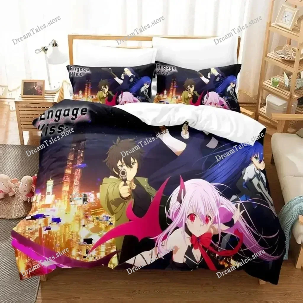 3D Printed Anime Engage Kiss Bedding Set Duvet Cover Bedroom Comforter Single Twin King _Size Quilt Cover Home Textiles741
