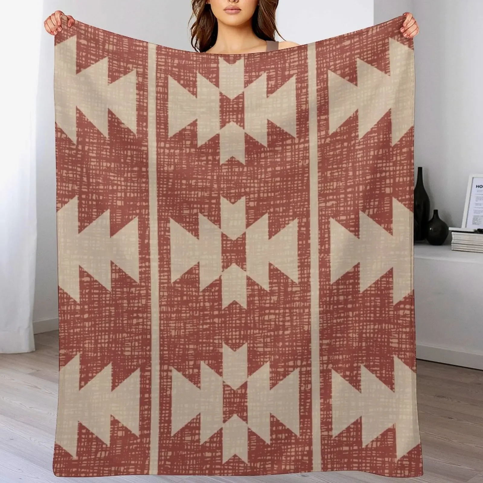 

Southwestern Pattern Throw Blanket Modern Design Soft Blanket for Home Decor