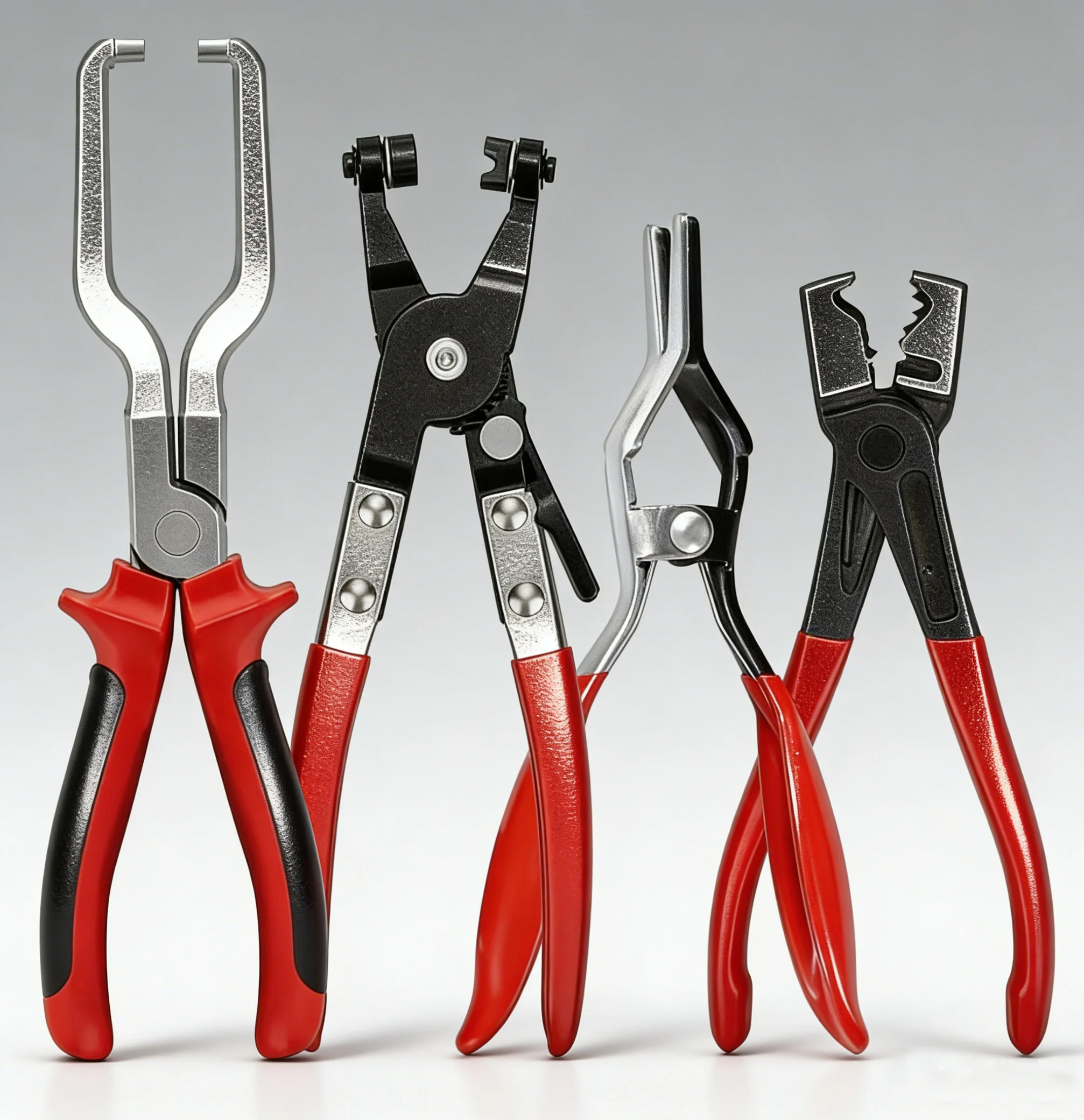 

Automotive Fuel Line Urea Pipe Disconnect Pliers Set 4PCS Car Hose Clamp Filter Clip Removal Repair Tool