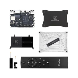 Khadas VIM3L HTPC KIT : Amlogic S905D3-N0N SBC Single Board Computer with DIY Case Heatsink IR Remote Metal Plate Mini Computer