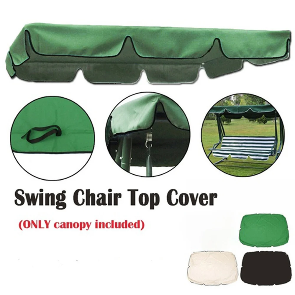 Outdoor Swing Chair Canopy Replacement, 2 & 3 Seater Swing Seat Canopy Cover, Cover Only for Swing Chair Top Hammock Cover Porch