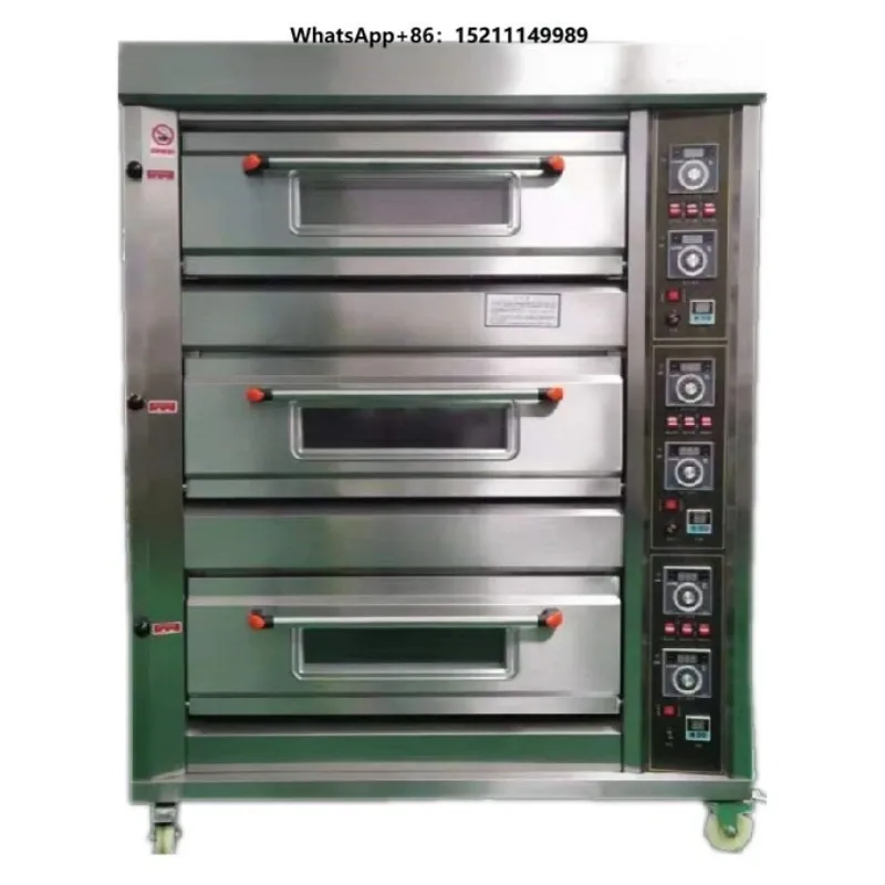 Luxury Electric Gas Heating Baking Oven Bread Pizza Deck Oven