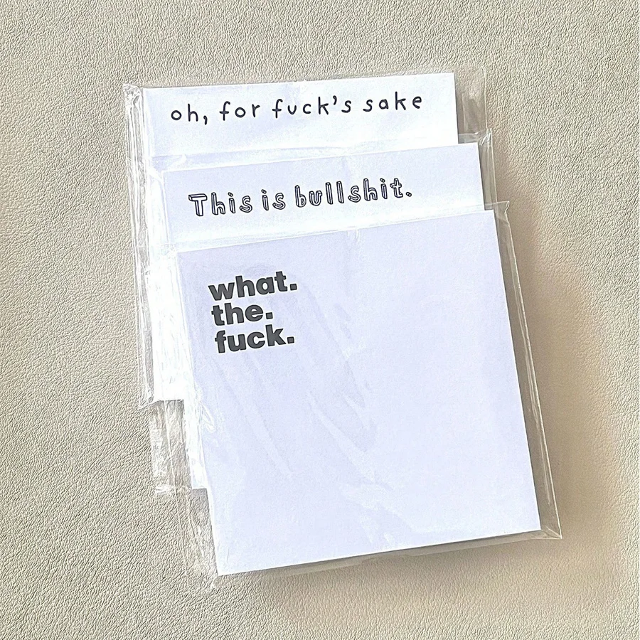 Transparente PET Sticky Note Pads, Notepads impermeáveis, Posted It, Papelaria escolar engraçado, Material de escritório, 50 Folhas