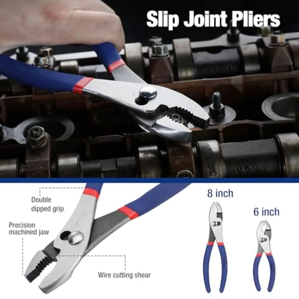 Multipurpose 7-Piece Pliers Set for Car Repair DIY Activities and Home Use Offering Long-Lasting Functionality