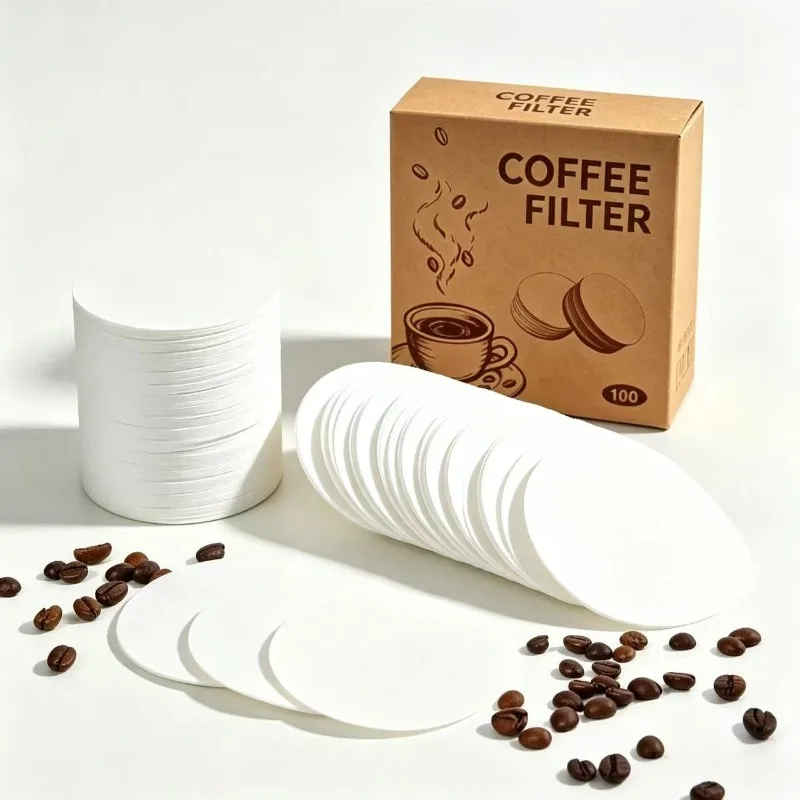 800 Count Replacement Paper Filters,Round Disposable Coffee Filters Paper Micro-filters Coffee Makers for Brewing Coffee,White