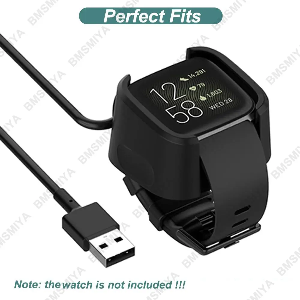 2 قطعة USB كابل شاحن الطاقة السريع ل Fitbit العكس 1/العكس 2 ساعة شحن الحبل حوض مهد ل Fitbit العكس لايت SE ملحق