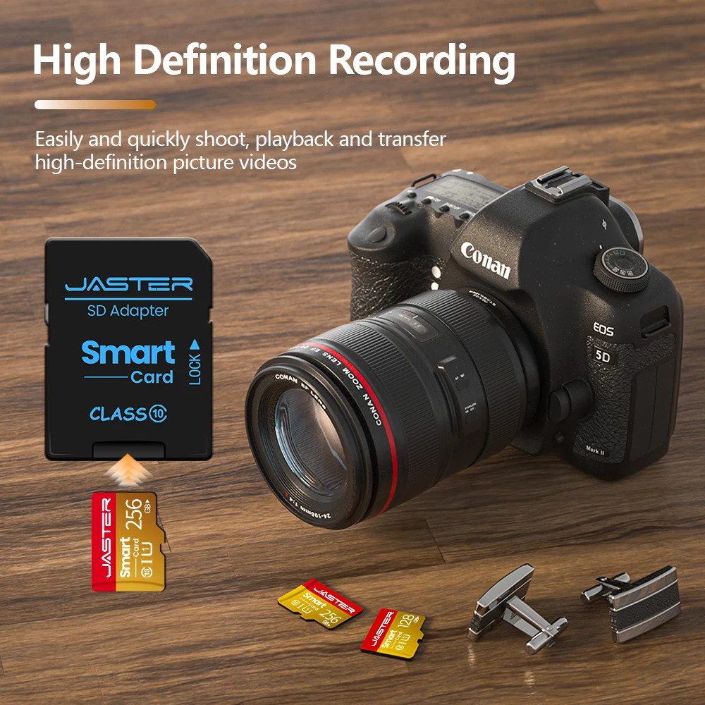 Jaster classe 10 cartão sd dourado 64gb cartão de memória de leitura de alta velocidade 32gb mini cartão tf 16gb 8g para nintendo switch cartão de memória flash