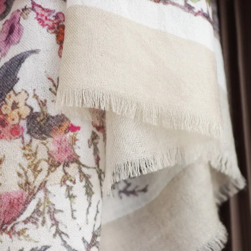 Soft Long Tassels Cashmere Luxury Designers Shawls Women Large Pashmina Neck Accessories Lover Gift 200CM 100CM