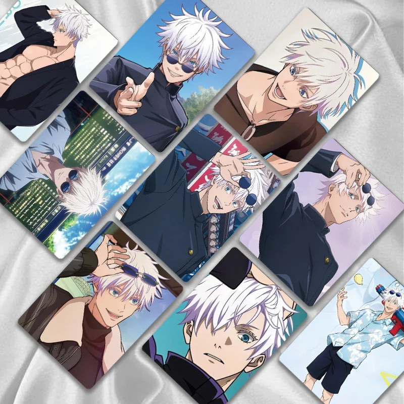 novo-conjunto-de-55-cartoes-pequenos-a-laser-do-anime-japones-jujutsu-kaisen-cartoes-postais-cartoes-de-mensagem-cartoes-de-foto-presente-para-fas-colecao-de-cartoes-gojo