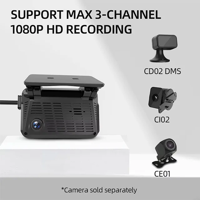 Jimimax JC371 Jimi Lot Concox AI Generated 4G 3 Live Channel Car Dash Camera With Driver Monitor System