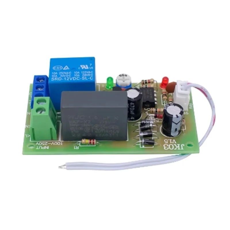 220V Delay relay board 5S timing/power-on delay disconnect module is suitable for stair light corridor switch NE555 scheme