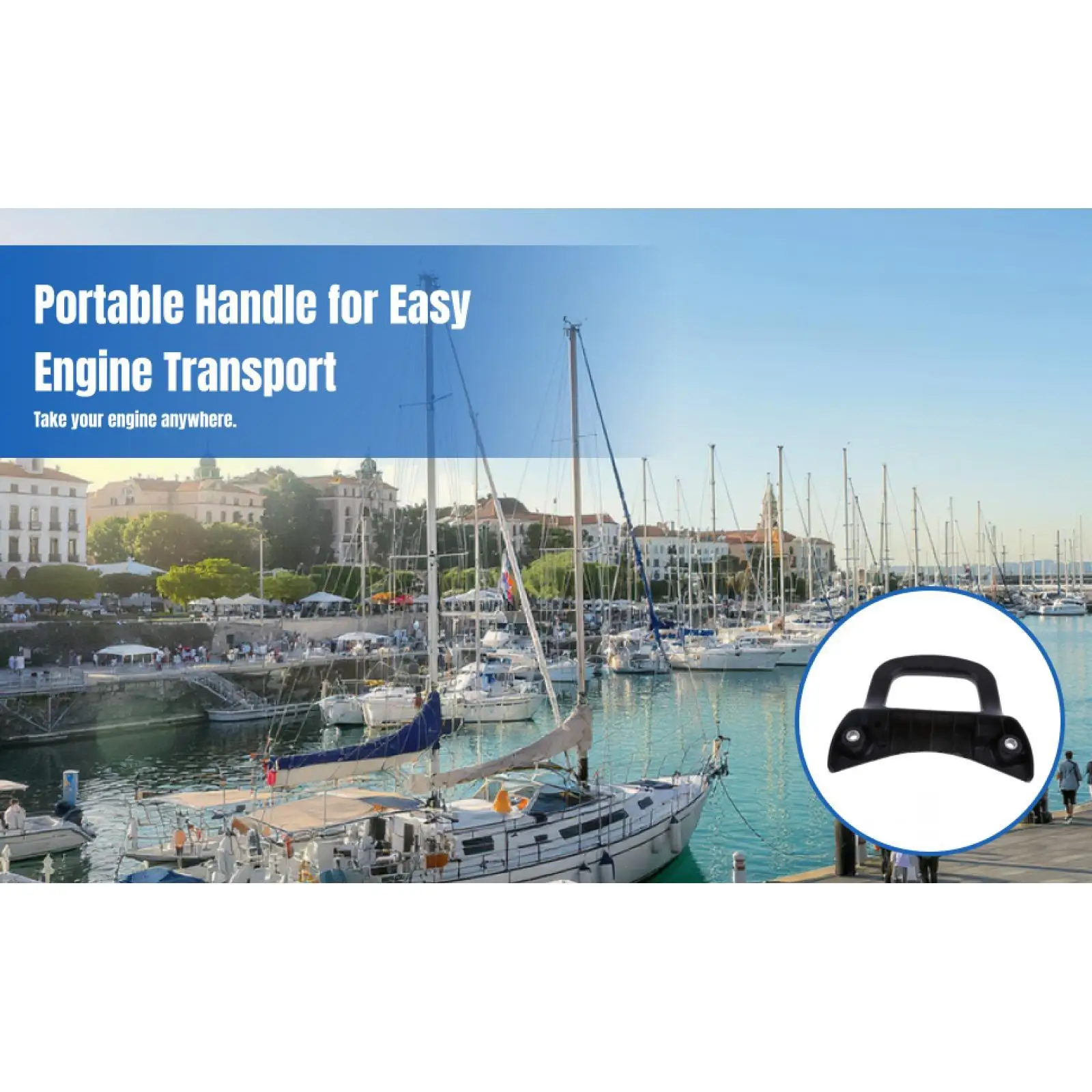 Carrying Handle Handlebar Handle for 4/5/6 Outboard Engine,