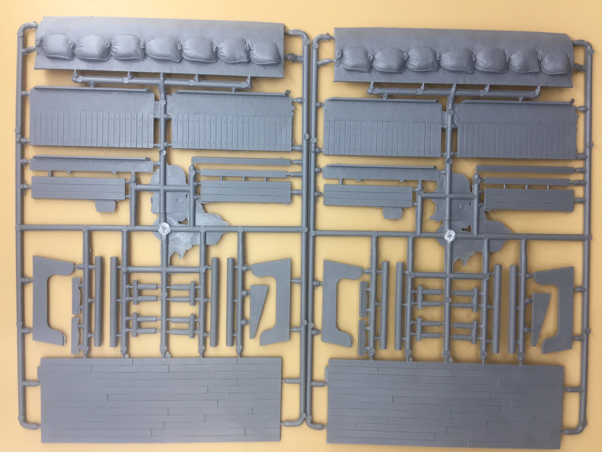 1/35 Scale Die-casting Resin Figure Manufacturing Trench Scene Assembly Model of World War I and  (no Description)