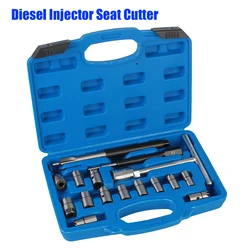 Car Diesel Injector Seat Cutter Set Oil Nozzle Reamer Carbon Remover Clean Kit Auto Repair Tool Automotive Accessories Universal