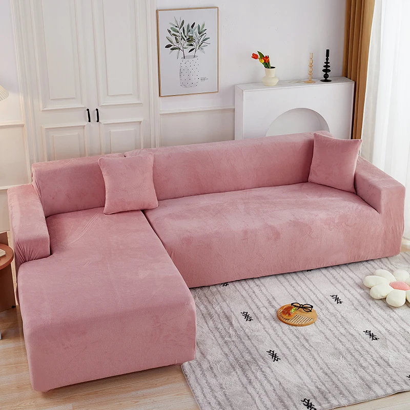 1/2/3/4 seater plush thick sofa covers velvet for living room soft keep warm furniture protector couch cover case for sofa