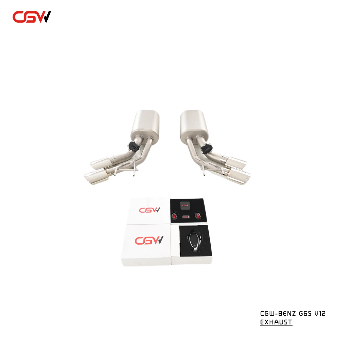 Factory Price Easy Installation Stainless Exhaust Valve Muffler Pipe System Quad Exhaust Tail Pipes for G65
