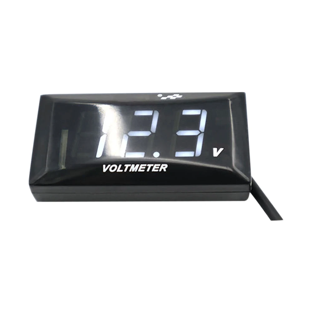 New LED Voltmeter For Car Motorcycle 12V LCD Display Digital Panel Volt Voltage Meter DC 12-150V Measuring Tool Voltmeter Tester