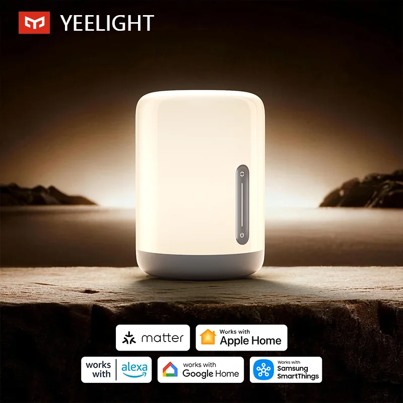 Yeelight Smart LED Bedside Lamp D1 Full-Body Glow Tunable White 2700K-6500K Stepless Dimming Night Light Suitable for Bedroom
