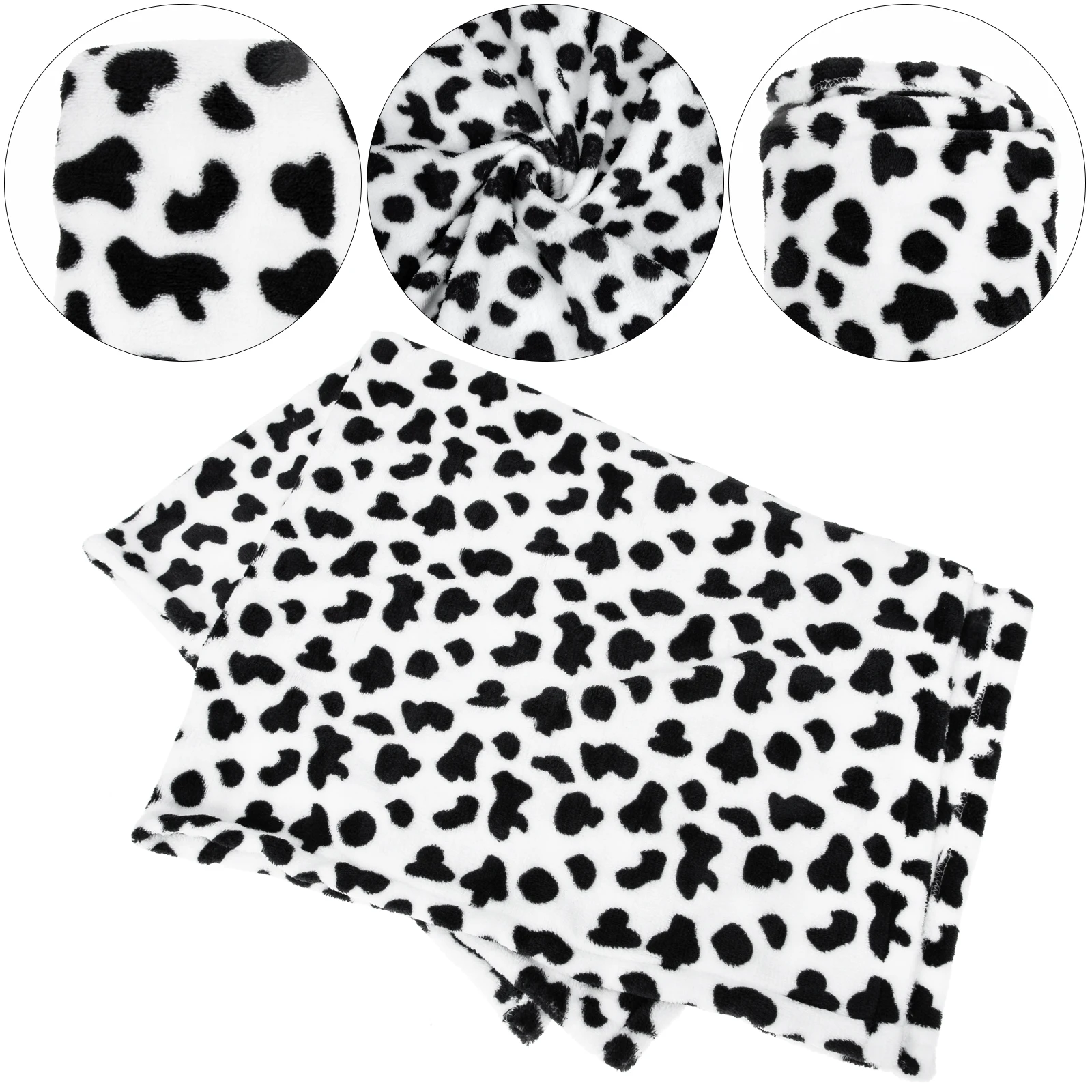 

Fleece Cow Blanket Comfort Warm Sleeping Blanket for Home and Office Use 130x160cm Throw Blankets Receiving Blankets