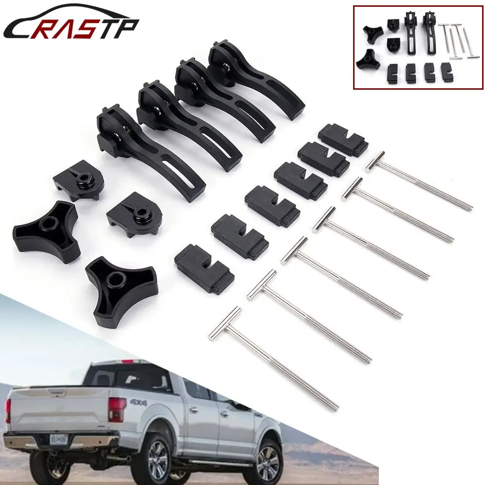 

RASTP-2Pcs/4Pcs Rear Clamps Replace Fixing T-Bolts Accessories For Hard Tri-Fold Tonneau Pickup Truck Bed Cover RS-TBC046