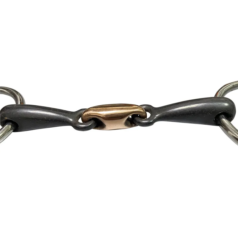 11.5cm Sweet Iron Mouthpiece Horse Bit Loose O Ring Snaffle Bit Horse Equipment 15.5cm