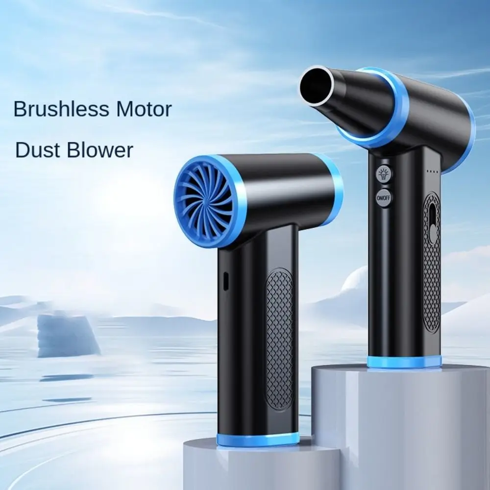 

Handheld Compressed Air Duster Air Blowing Mini Air Blower Electric Air Duster Extra Nozzle Night Light Mini Jet Fan Keyboard