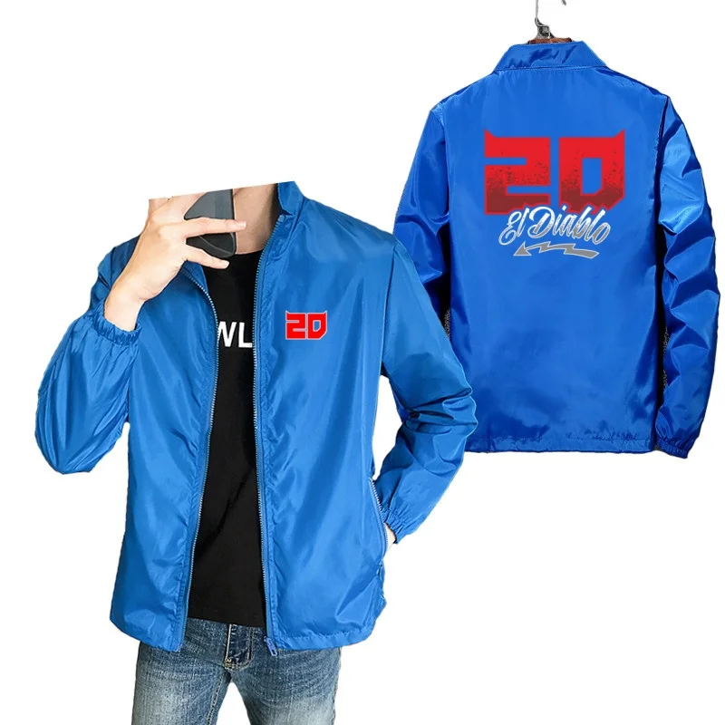 New Autumn Fabio Quartararo Fall Pilot Jackets Winter Oversize Outerwear Bomber Windbreaker Baseball Zipper Jacket Parkas Tops