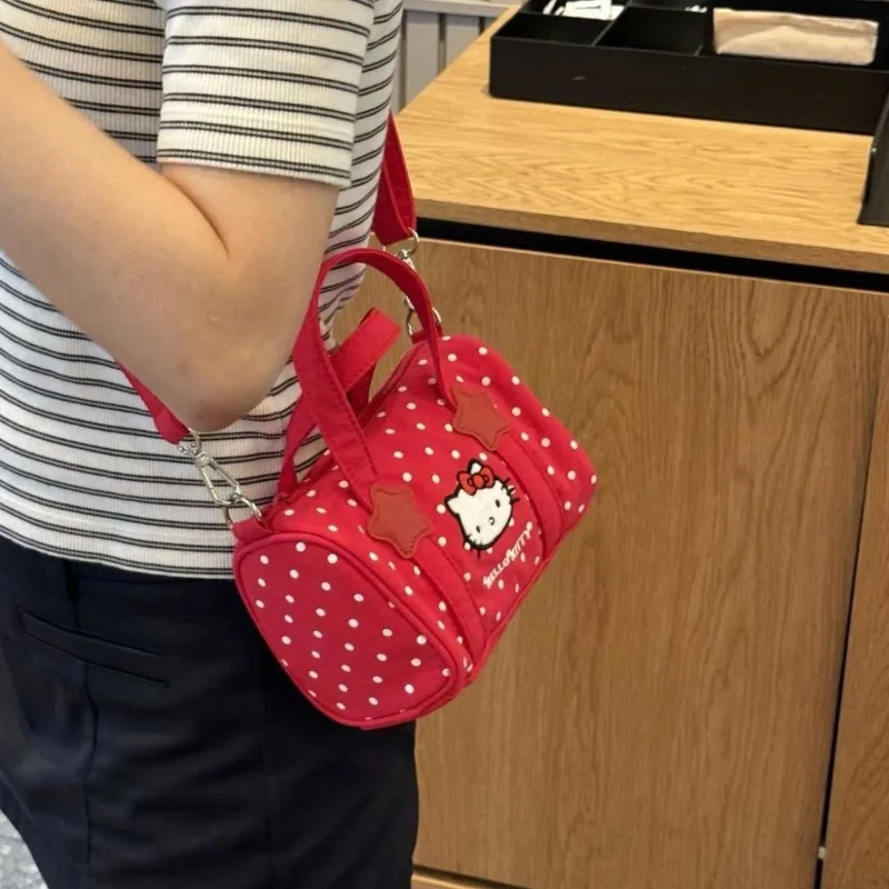

Sweet Hello Kitty Anime Y2k Kawaii Sanrio Storage Handbag Cute Cartoon Kt Cat Lovely Fashion Crossbody Bag Gifts for Girls