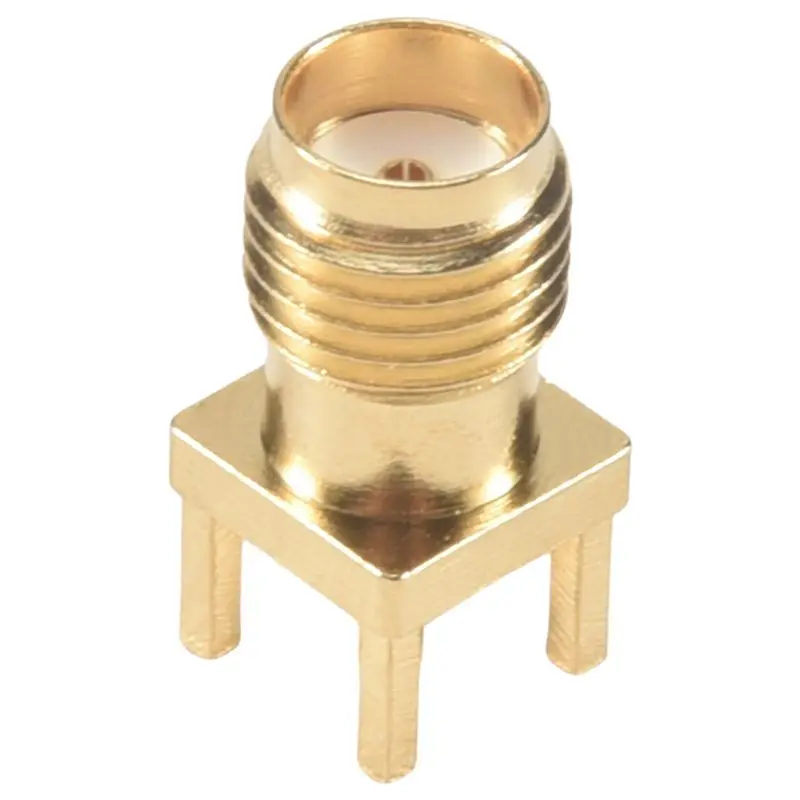 10X SMA Female Jack Solder PCB Mount Straight RF Connector Gold