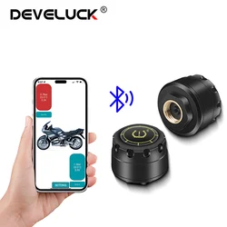 Car TPMS Bluetooth 5.0 Tire Pressure Monitoring System Mobile Phone Connect Motorcycle Car Tyre Pressure Sensor for lOS Android
