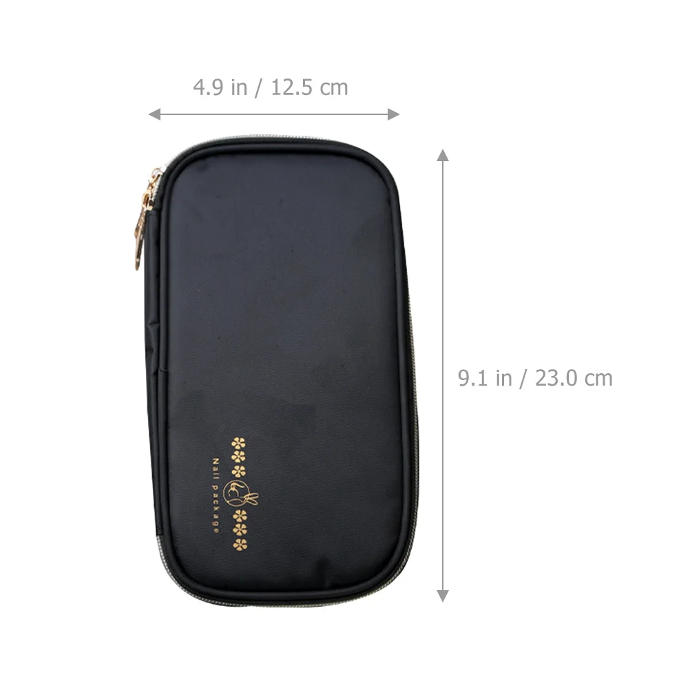 Nail Art Pen Storage Pouch Waterproof Manicure Tool Holder Large Capacity Nail Brush Organizer Case For Salon Supplies