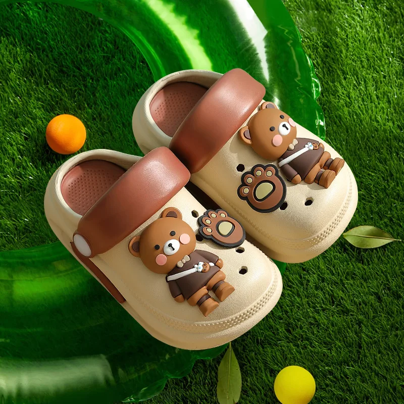 Estate ragazzi e ragazze pantofole antiscivolo per interni ed esterni bambini Cartoon Cute Dinosaur and Bunny Beach Shoes