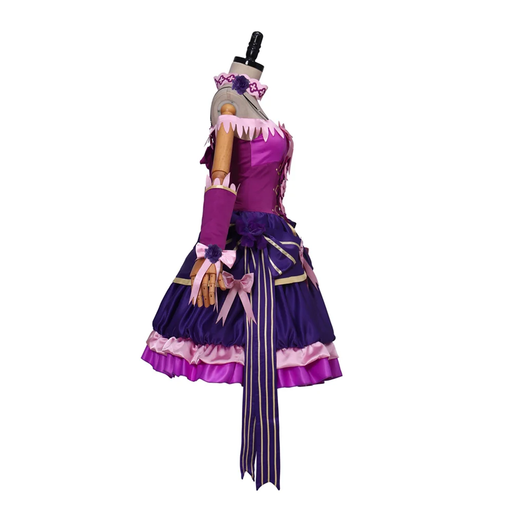 Anime Rem Cosplay Costume Women Purple Dress Lolita Uniform  Halloween Carnival Party Outfits