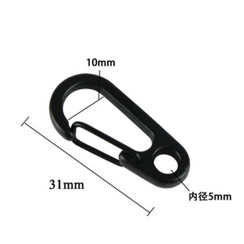 Hot Sale 1PC keychain Mini Spring Backpack Clasps Climbing Carabiners EDC Keyring Camping Bottle Hooks key ring outdoor tools