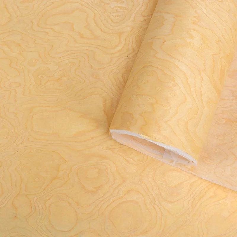 

Golden Maple Root Engineered Veneer, 0.25mm, 250x58cm, For Wood Door Veneering & Cabinet Veneering.(Backing Non-woven Fabric)