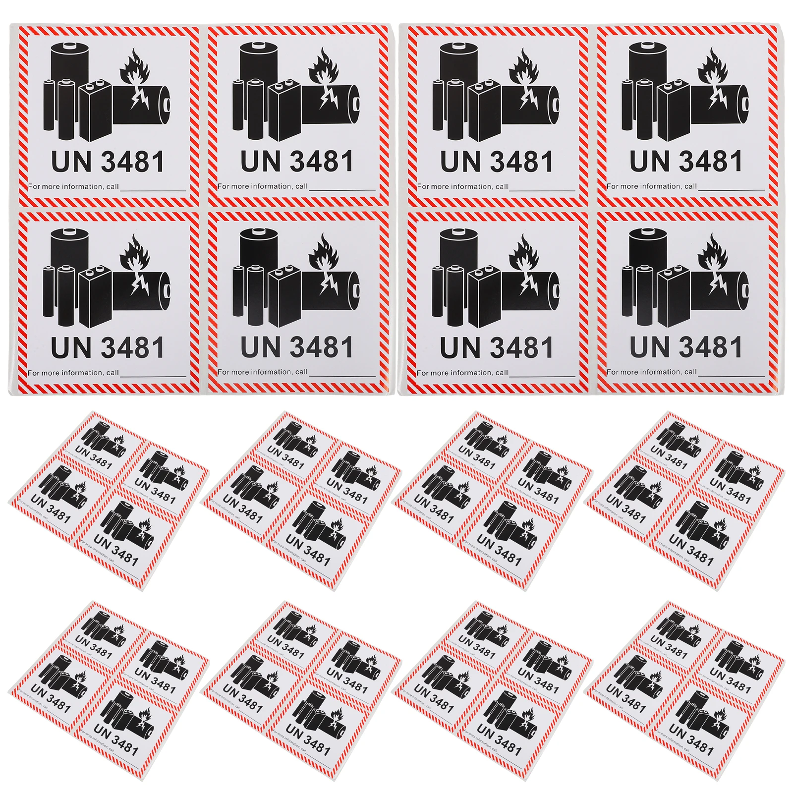 

100 Pcs Label Caution Stickers Labels Safety Warning Packaging Transport