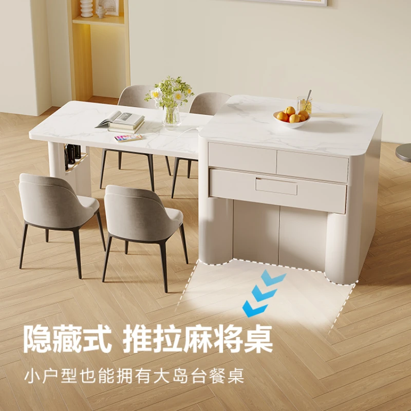 Mahjong table automatic household island table one retractable multifunctional mahjong machine silent.