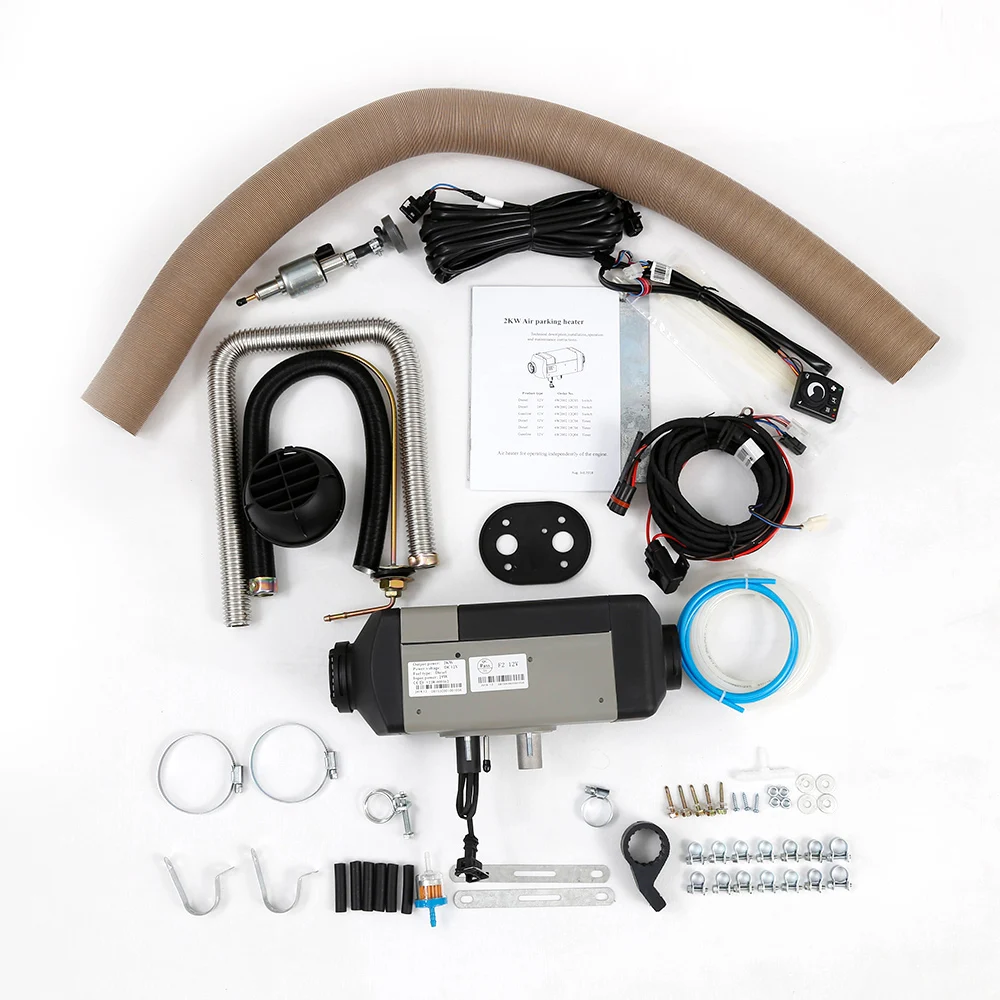 شعبية 2kw 24 فولت سخان الهواء الديزل FJH-2/2C للمنزل المتنقل مماثلة Webasto لشاحنة تخييم RV #6