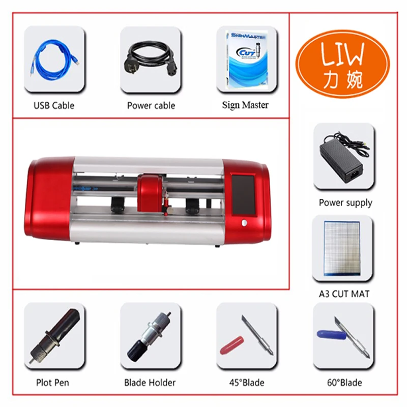 C16 15 inch Smart cutting plotter have  camera+wifi+Free software  Automatically by camera/Automatically contour cut