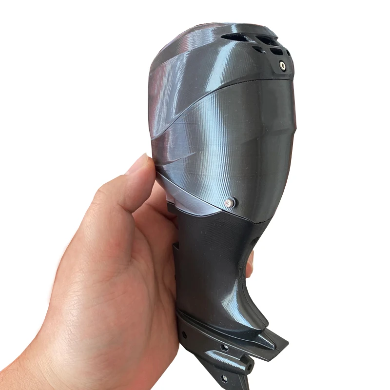 1Set 3D Printed Outboard Motor Outer Shell with Propeller Display Bracket Static Version for DIY Assembly Rack Parts