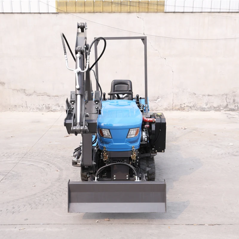 

Customized Agricultural Tractor Three-Point Hitch and Removable Excavator Bucket - Small Crawler Rotary Tiller Plowing Machine