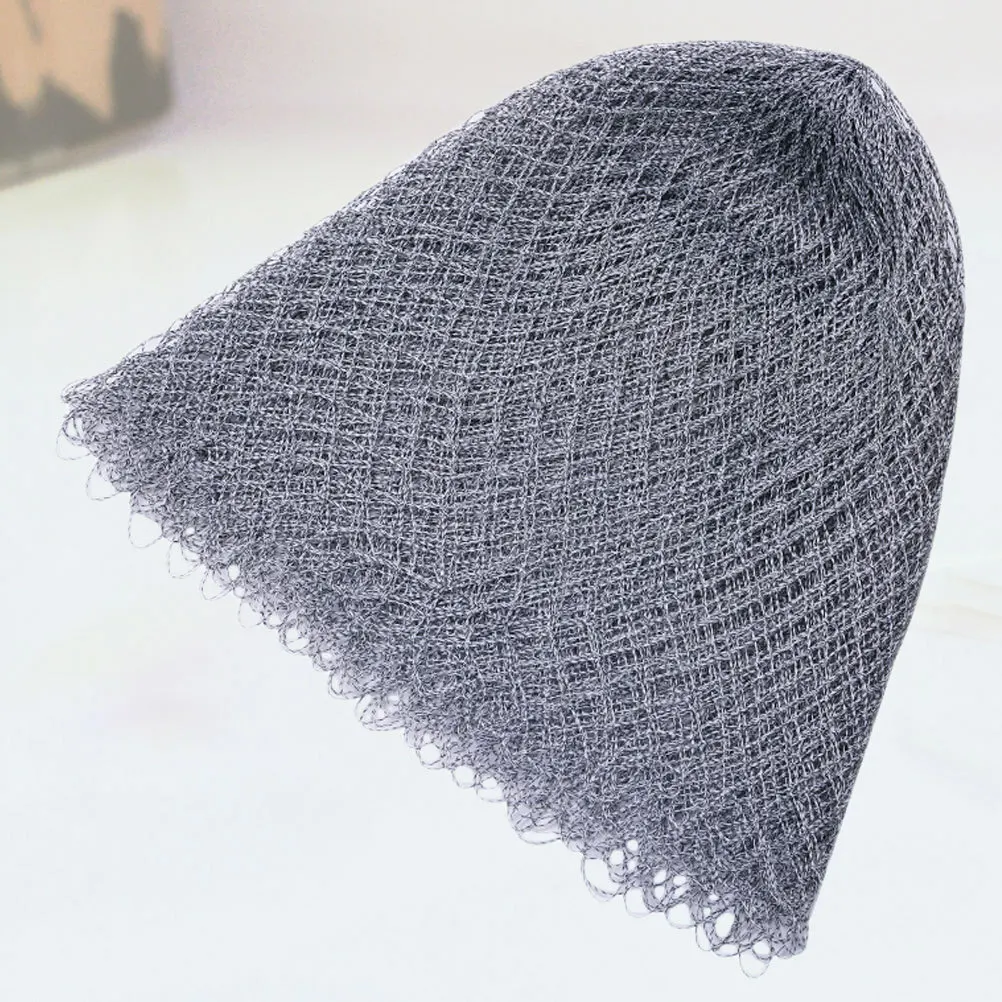 

Fishing Net Head 45 Caliber Silver Grey Soft Mesh Sturdy Portable Safe for Fish Shrimp Aquarium Tank Gift Fish Fishing Net Head